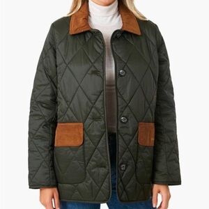 Barbour “Bragar” Quilted Jacket in Sage Size US 12 No Longer Made!